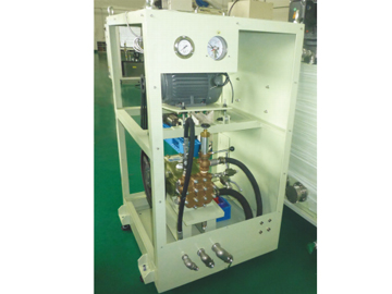 High pressure plunger pump unit